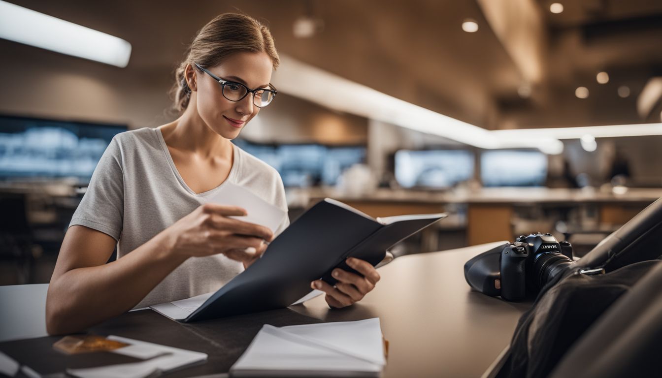 A person holding a fit note in a doctor's office. A person holding a fit note in a doctor's office.